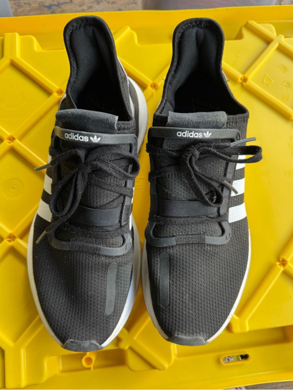 Adidas U-Path Run Black and White Sneakers Size 11